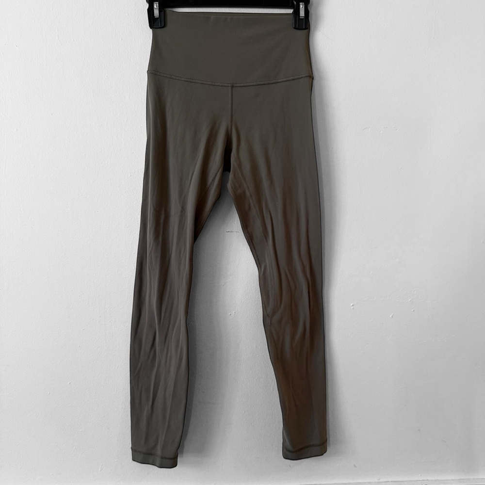 Lululemon Align Pant II 25" Women's Nulu High Rise Leggings SZ 4 Green